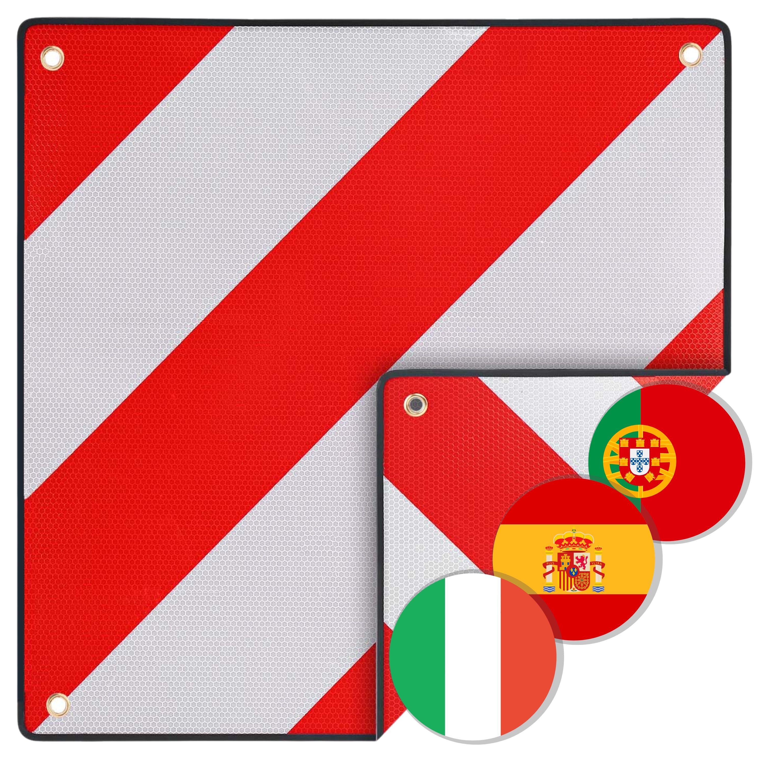 schild fahrradanhänger italien Warntafel Italien - Spanien