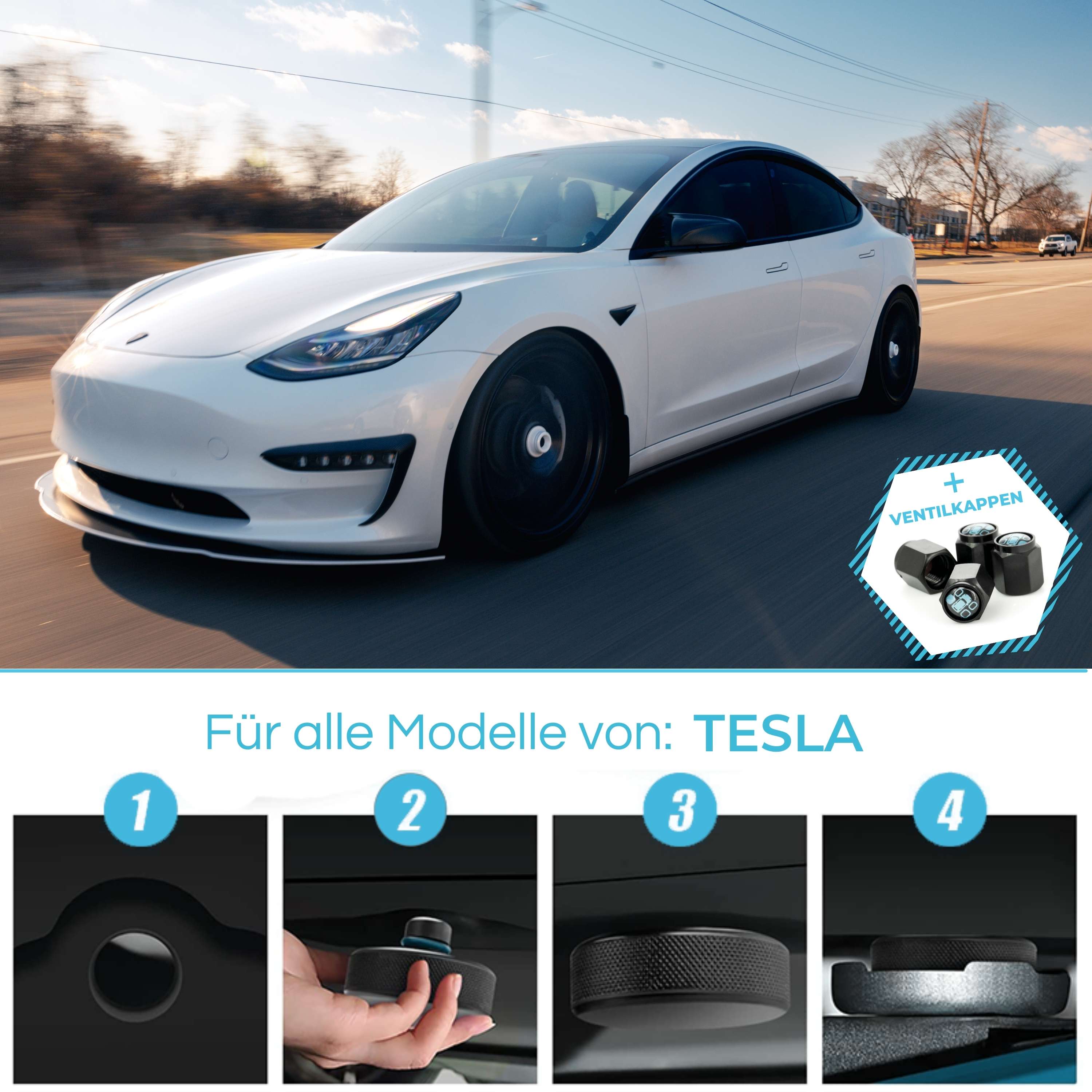 Kaufe Gummi-Wagenheber-Block-Unterstützung, langlebiger Hebe-Wagenheber-Pad-Adapter  für Tesla Model 3/Y